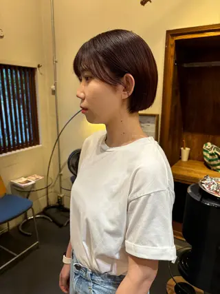 ショート カラー Chiho / 梅田 / ボブ/ パーマのヘアスタイル