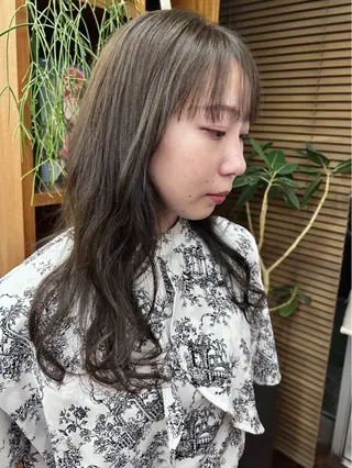 セミロング カラー 💎透明感カラー💎 bAteAu あまねのヘアスタイル