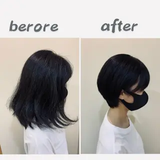 ショート 西新/siohair 似合わせ/石尾刻矢のヘアスタイル