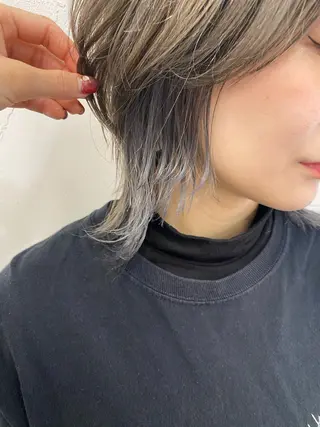 ミディアム ダブルカラー　/ インナーカラーMiiのヘアスタイル