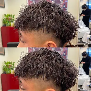 ショート パーマ メンズ peakshair所属・艶々になる髪質改善 𝒀𝑼𝑻𝑶のヘアスタイル
