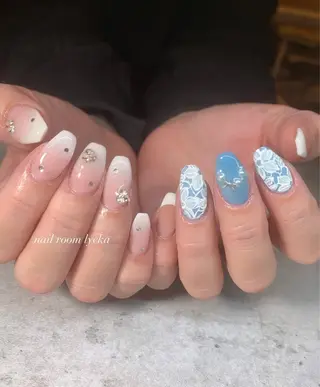 ネイル ﾈｲﾙﾙｰﾑﾘｯｶ 𝐦𝐚𝐲𝐮のネイルデザイン