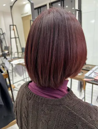 ミディアム カラー 髪質改善🦋山崎南乃 🪼透明感カラー✨️のヘアスタイル