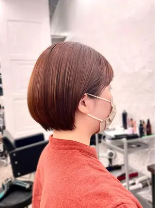ショート カラー ヘアアレンジ 【柔らか透明感✨/ 似合せ前髪】大石葉月のヘアスタイル