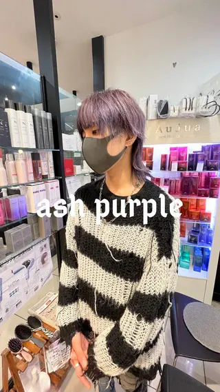 セミロング カラー 🥇メンズパーマ /縮毛矯正/木村神心のヘアスタイル