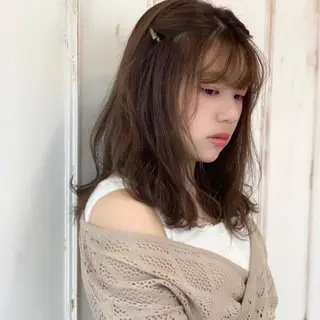 ミディアム カラー Sana / 韓国ヘア / カラーのヘアスタイル