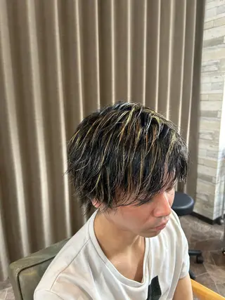 ショート カラー ヘアアレンジ メンズ HRK1st所属・HRK1st RYOKIのヘアスタイル