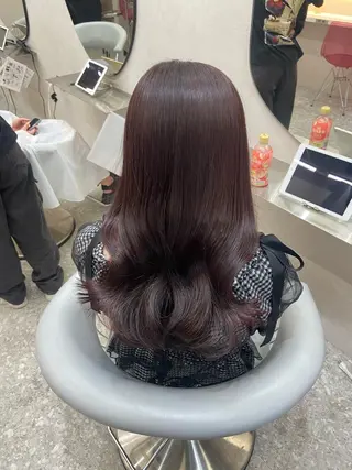 ロング カラー 新宿/韓国ヘア 中明度カラー/かやのヘアスタイル