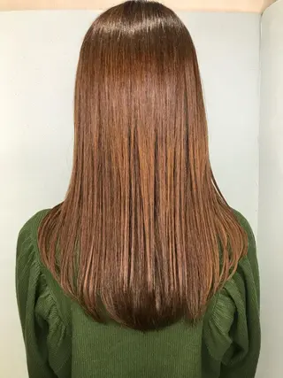 ロング 🌈割れない顔周り 中村隆寛のヘアスタイル