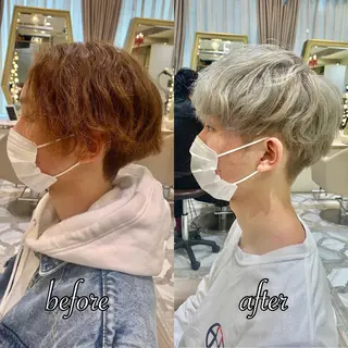 ショート カラー パーマ ヘアアレンジ メンズ キッズ ネイル マツエク・マツパ アイブロウ 《褒められる》 透明感カラー/小嶋のヘアスタイル