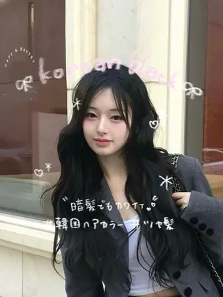 カラー 韓国透明感color 🤍sawako🏹のヘアスタイル