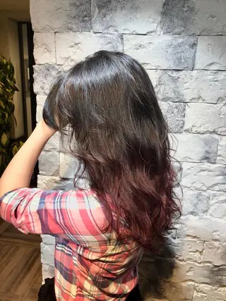 セミロング カラー キッズ ネイル マツエク・マツパ AUBE HAIRazul吉祥寺所属・綺麗な髪質にしたい方 限定🌈清水　祥のヘアスタイル