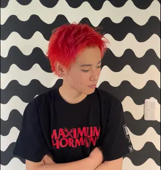 ショート カラー メンズ Latte川原店所属・金古 美優のヘアスタイル