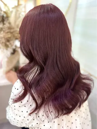 セミロング カラー 🦋高瀬寛菜🦋 韓国/ブリーチのヘアスタイル