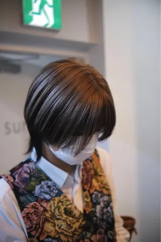 ショート カラー sunc所属・レイヤーカット ワンホンヘアそうたのヘアスタイル