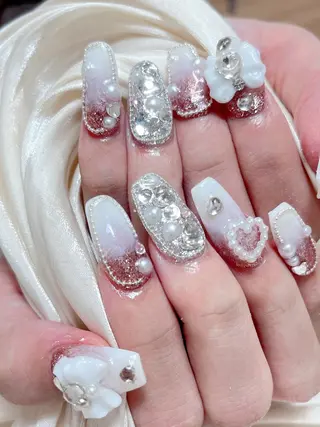 ネイル candy nail 韓国風ワンホンネイルのネイルデザイン