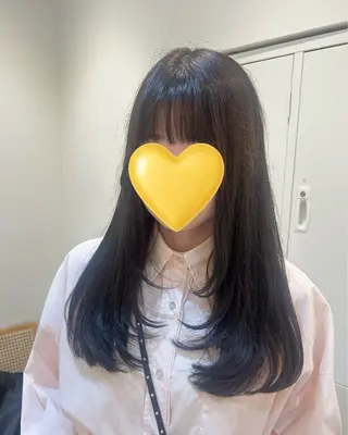 ロング カラー 韓国ヘア nanahaのヘアスタイル
