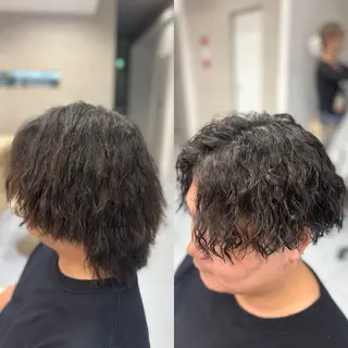ショート パーマ メンズ メンズ特化韓国風 パーマスタイル/りんのヘアスタイル