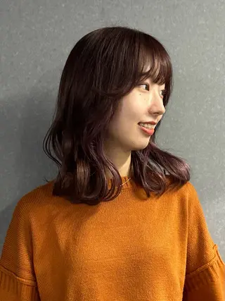 ミディアム カラー est-r.Fukuoka所属・マエダルイ🫧 韓国ヘア🫧博多のヘアスタイル