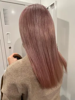 セミロング カラー 💘MICOTO藤沢 髪質改善ブリーチ💘のヘアスタイル