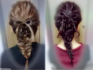 セミロング ヘアアレンジ SALON DE KIKUCHI 本店所属・菊池 栄里奈のヘアスタイル