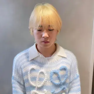 ショート カラー メンズ 花香竜太/エクステ /ハイトーンカラーのヘアスタイル