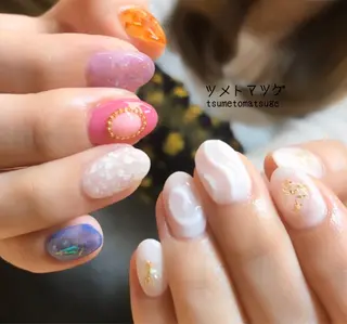 ショート ネイル ツメトマツゲ .のネイルデザイン