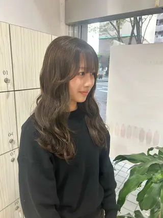 セミロング 【髪質改善カラー】 瀧田嵐士🇰🇷のヘアスタイル