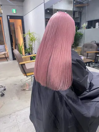 セミロング カラー AiM 大名　似合わせカットのヘアスタイル