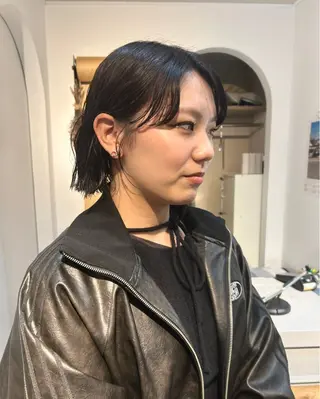 ショート カラー パーマ 鳥海 海のヘアスタイル