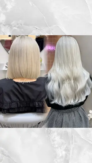 ロング カラー うる艶カラー×韓国 ヘア/Yumi🎀のヘアスタイル