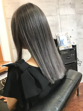 セミロング benji所属・名駅/ブリーチカラー /レイヤー/髪質改善のヘアスタイル