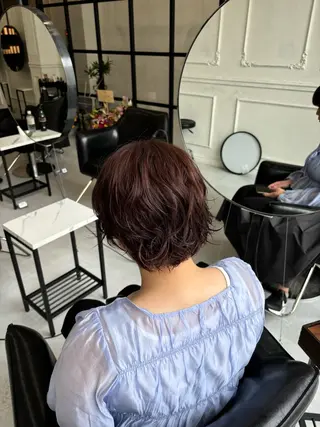 カラー fudge所属・MaisonHALU 松浦光咲のヘアスタイル