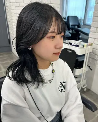 ミディアム 寺川留以 /カットモデル募集中のヘアスタイル