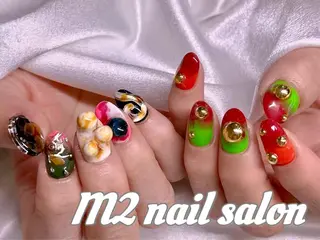 ネイル 長さだし専門店 M2 rikaのネイルデザイン