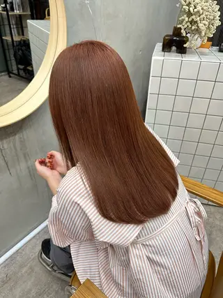 セミロング カラー SALTWATER AYARIのヘアスタイル