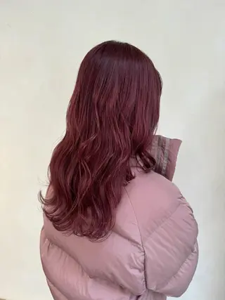 セミロング カラー 前田 美桜のヘアスタイル