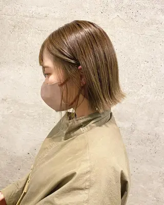 ショート カラー 後藤紗英/髪質改善 /オリーブベージュのヘアスタイル