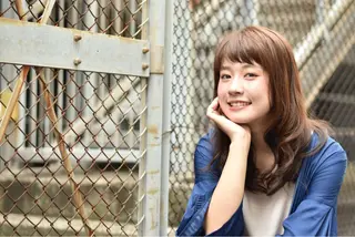 ミディアム セミロング カラー パーマ 鎌田 祥江のヘアスタイル