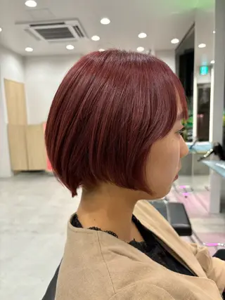 ショート カラー メンズカット ボブ/米崎駿也のヘアスタイル