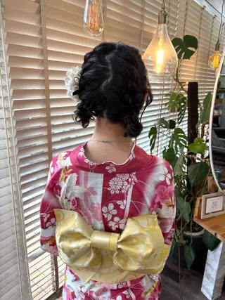 ミディアム ヘアアレンジ bright所属・miku ヘアセット/着付けのヘアスタイル