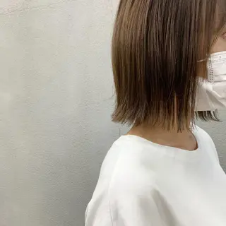 ショート カラー 🌱小顔魅せカット 透明感カラー/泉綺のヘアスタイル
