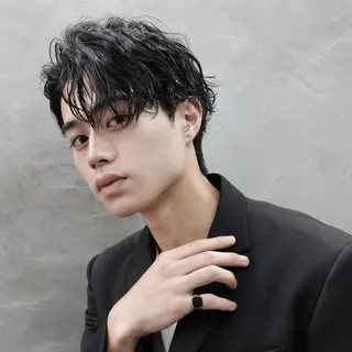ショート パーマ メンズ メンズパーマ職人 クボタサトルのヘアスタイル