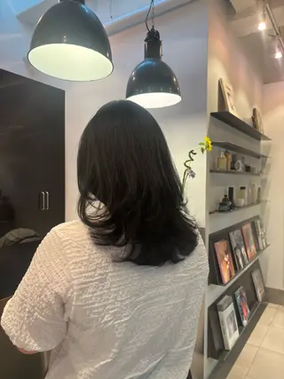 カラー 🫧Yuna＊透け感 トーンアップ🪽のヘアスタイル