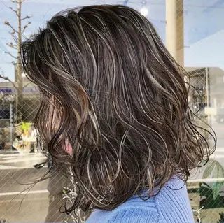 ミディアム カラー パーマ ヘアアレンジ メンズ キッズ ネイル マツエク・マツパ waku岡崎店所属・圧倒的なクォリティ✨ waku 岡崎店のヘアスタイル