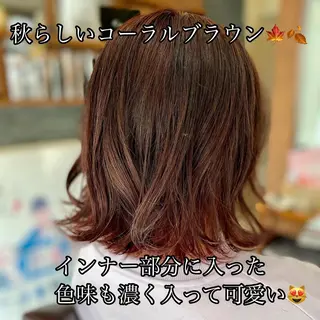 セミロング 加藤 実穂のヘアスタイル