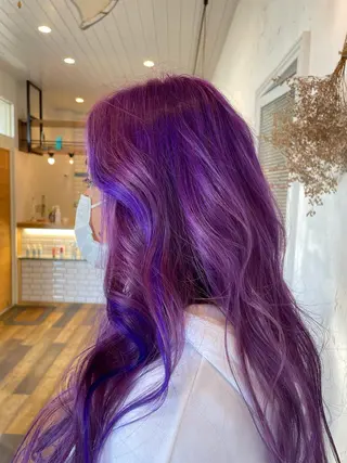 ロング カラー 🌸小掛🌸 豊橋外国人風カラーのヘアスタイル