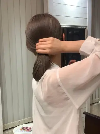 カラー 本町/新町/心斎橋 透明感カラーSANCのヘアスタイル