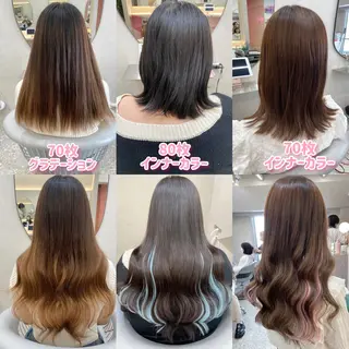 ロング カラー 新宿/韓国ヘア 中明度カラー/かやのヘアスタイル