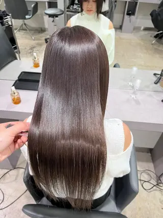 セミロング 美髪×縮毛矯正 水上真由美😘のヘアスタイル